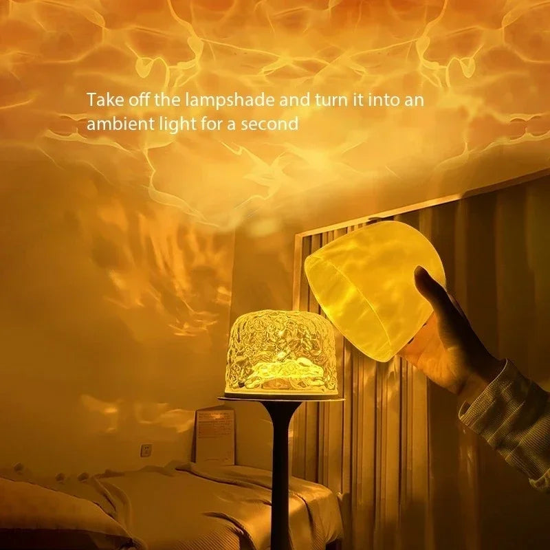 Water Ripple Mushroom Lamp