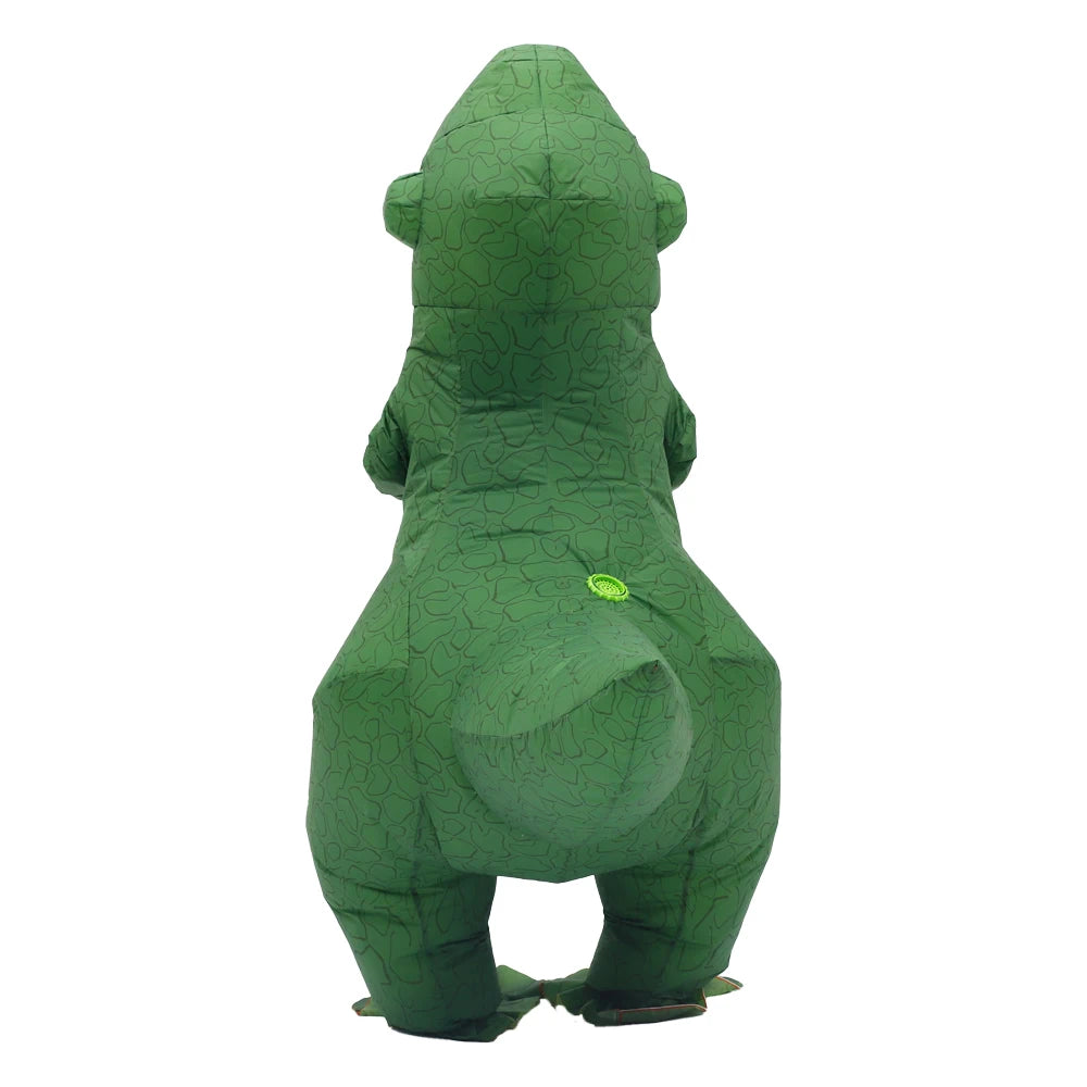 Adult Inflatable Green Dinosaur Costume