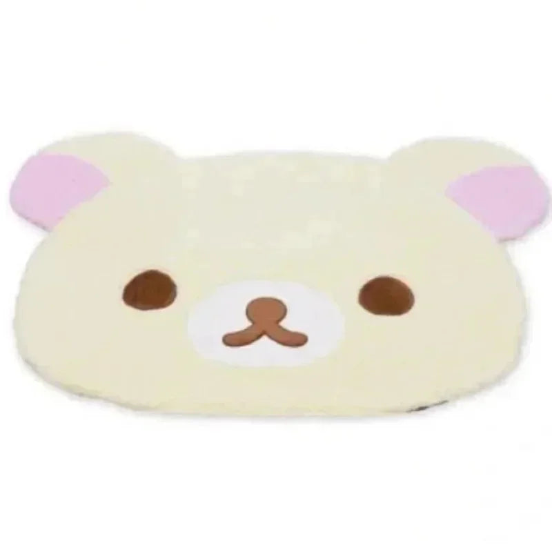 Relaxed Bear Style Plush Bedside Rug