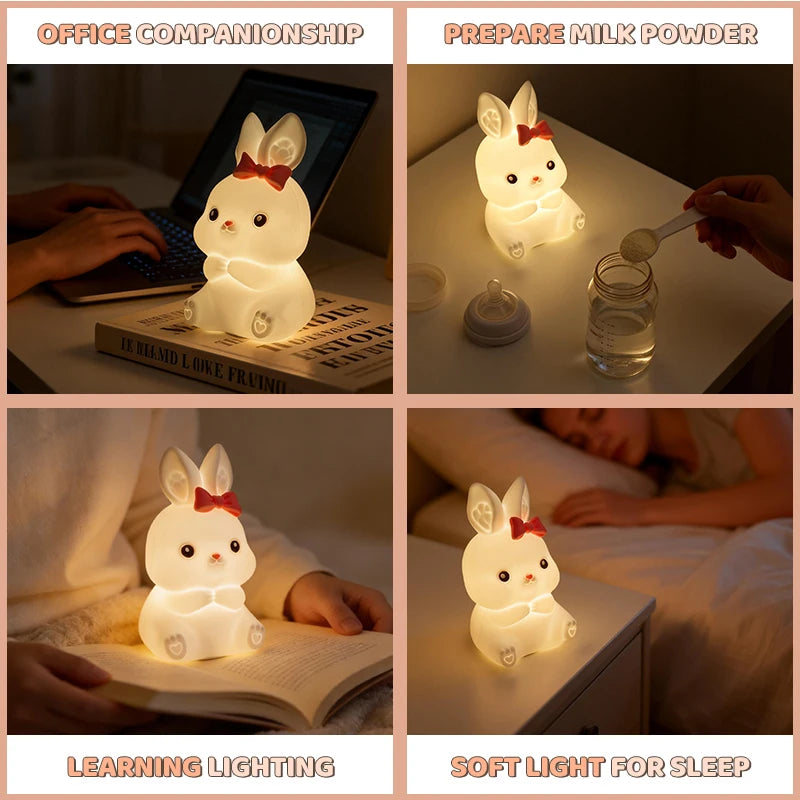 Touch-Dimming Rabbit Night Light