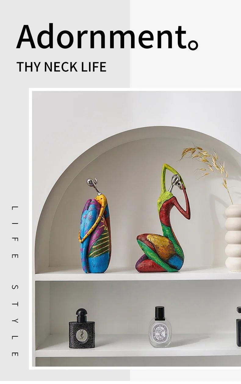 Abstract Love Resin Sculpture