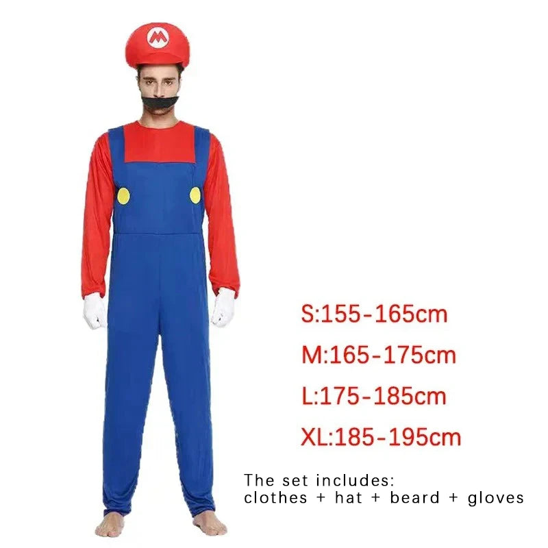 Super Mario Style Cosplay Costume Set
