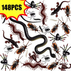 148-Piece Fake Insect Halloween Prank Set
