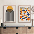 Bauhaus Geometric Canvas Wall Art