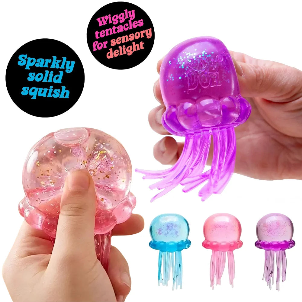 Jellyfish & Cube Squish Fidget Toy
