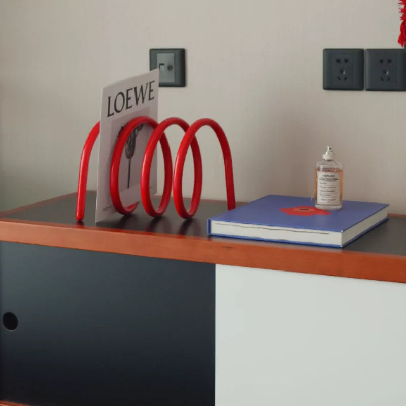Minimalist Metal Desktop Book Rack