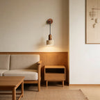 Yellow Travertine Stone Wall Lamp
