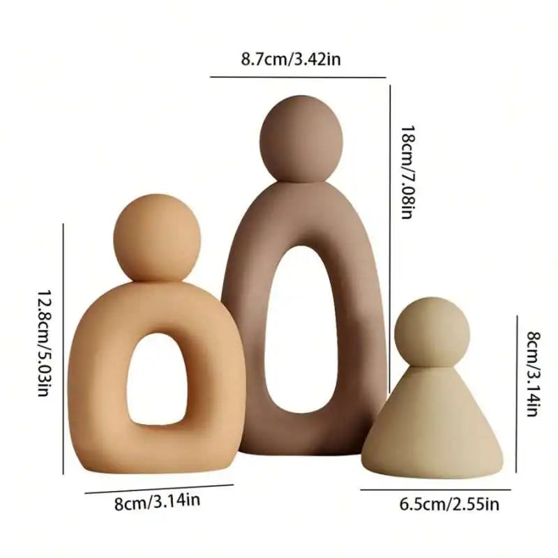 Modern Family Resin Sculpture