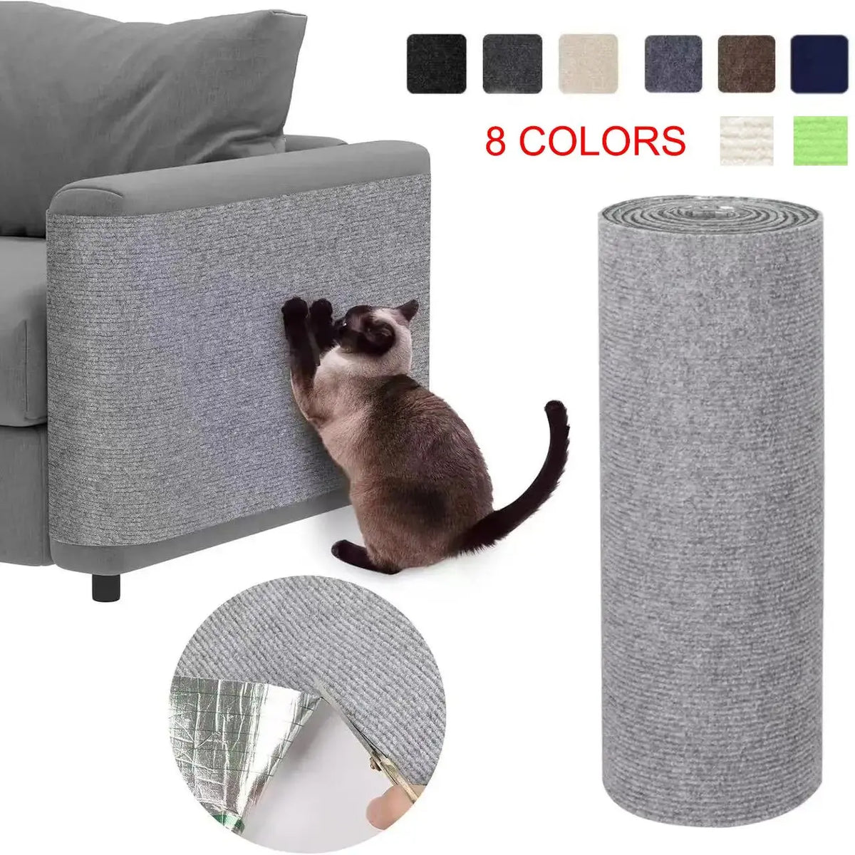 Self-Adhesive Trimmable Cat Scratching Mat