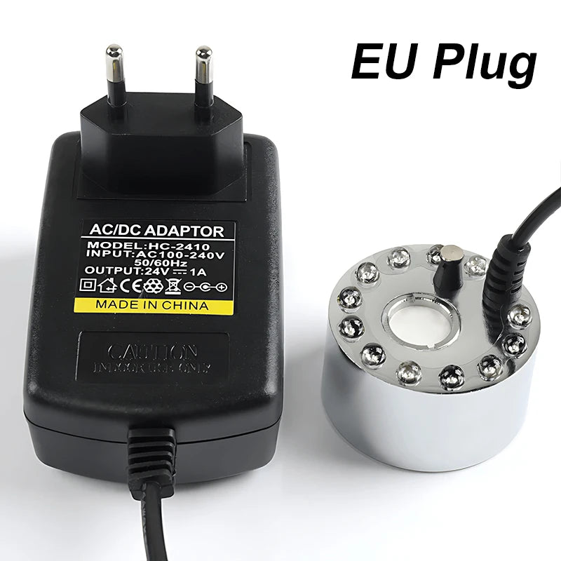 12-LED Ultrasonic Pond Fogger & Mist Maker