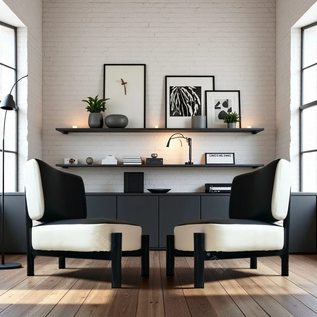 Wabi-Sabi Fabric Accent Chair