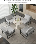 Modern Metal Frame Lounge Chair