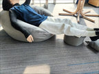 Linen Single Bean Bag Chair with Liner