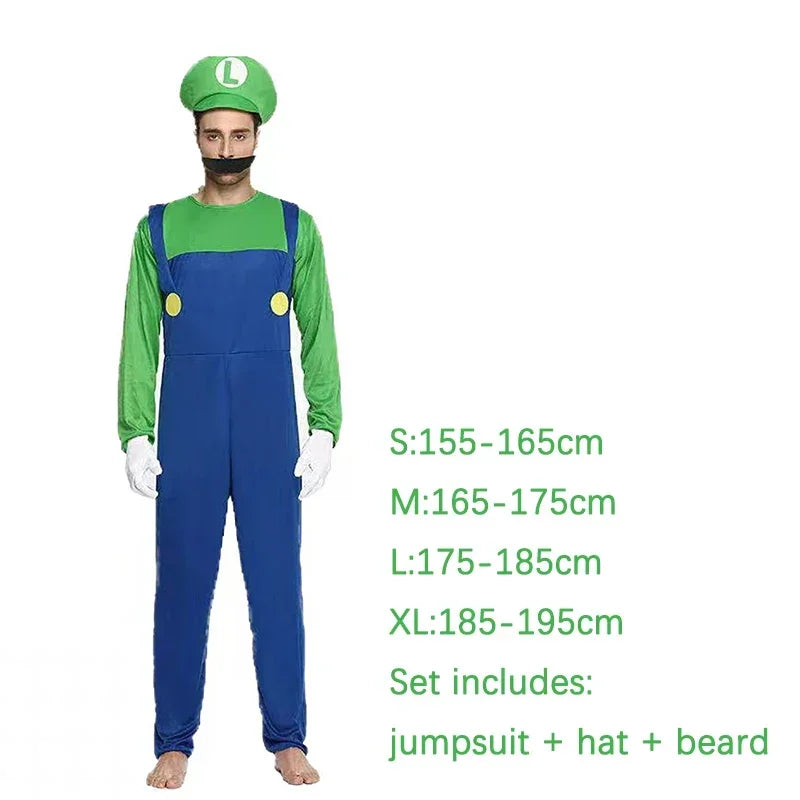 Super Mario Style Cosplay Costume Set