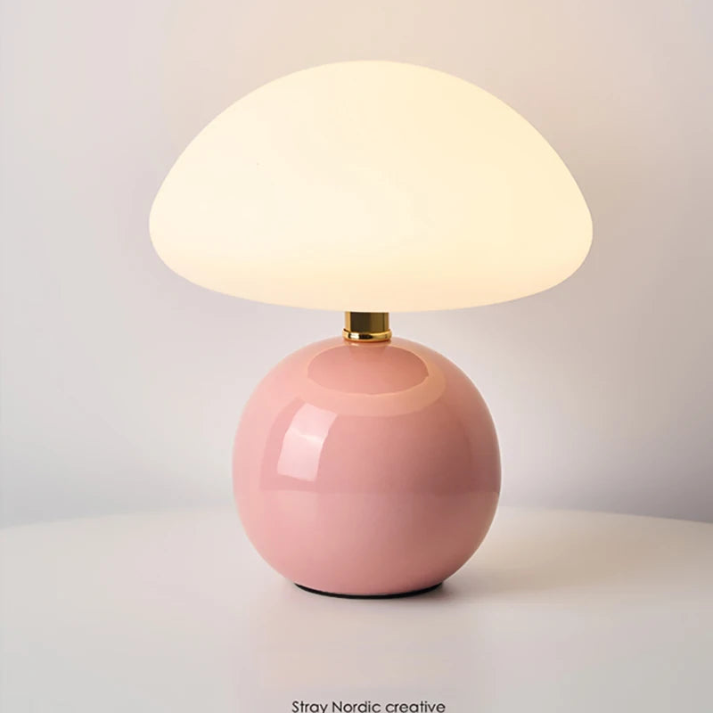 Ceramic Mushroom Table Lamp
