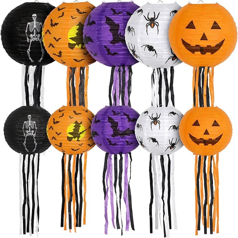 8-Inch Halloween Paper Lantern Decoration