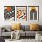 Bauhaus Geometric Canvas Wall Art
