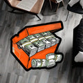Money Box Print Non-Slip Area Rug
