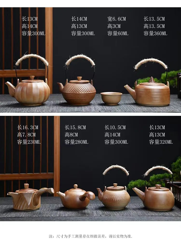 Japanese-Style Ceramic Tea Set Accessories