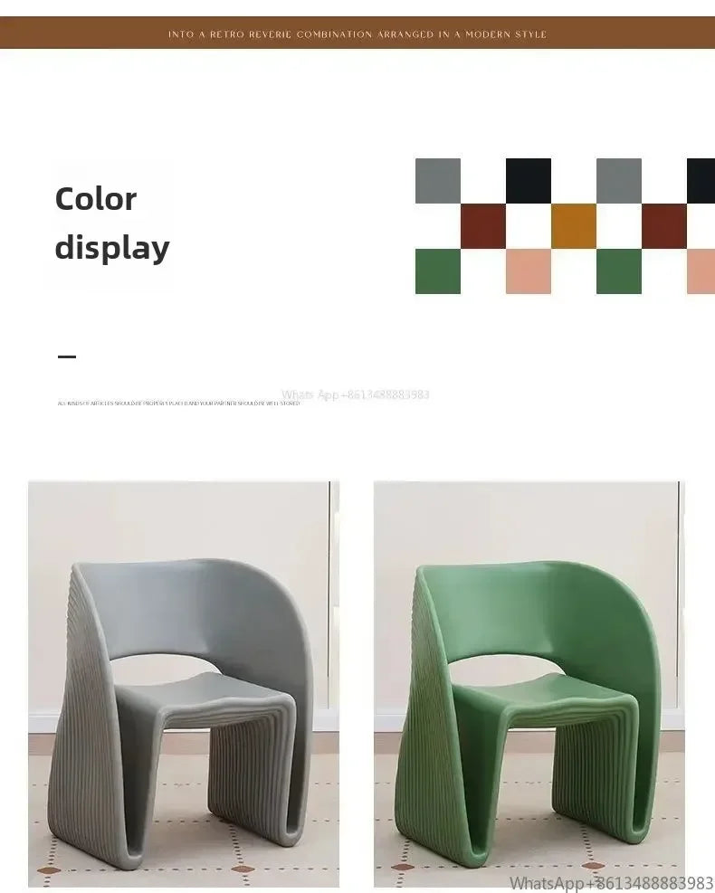 Nordic Shell Threaded Accent Chair
