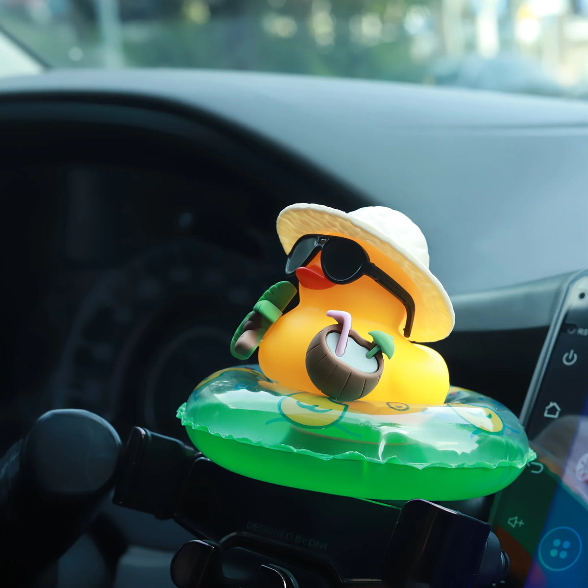 Tropical Duck Dashboard Ornament