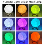 3D Moon Night Light