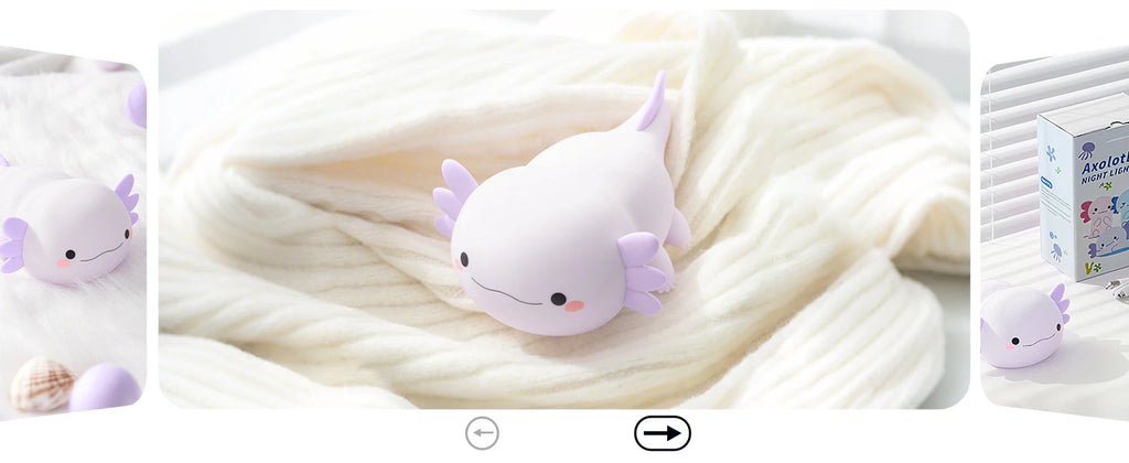 Purple Axolotl Silicone Night Light