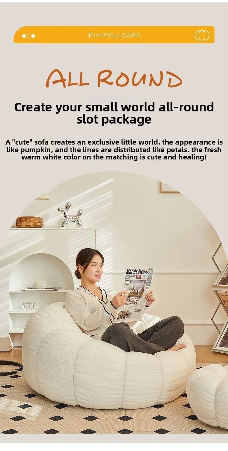 Removable Flannel Single Bean Bag Chair