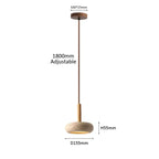Wabi-Sabi Circular Stone Pendant Light