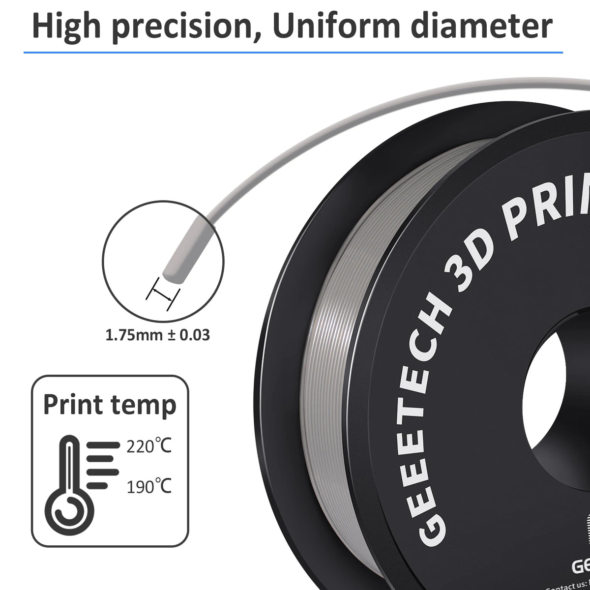 GEEETECH 1.75 mm 3D Printer Filament Bundle