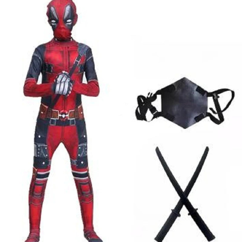 Deadpool Style Superhero Cosplay Costume Set