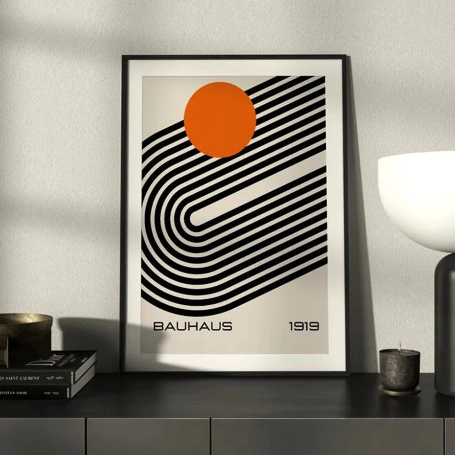 Bauhaus Geometric Canvas Wall Art