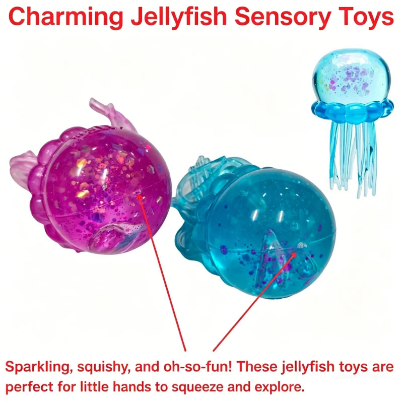 Jellyfish & Cube Squish Fidget Toy