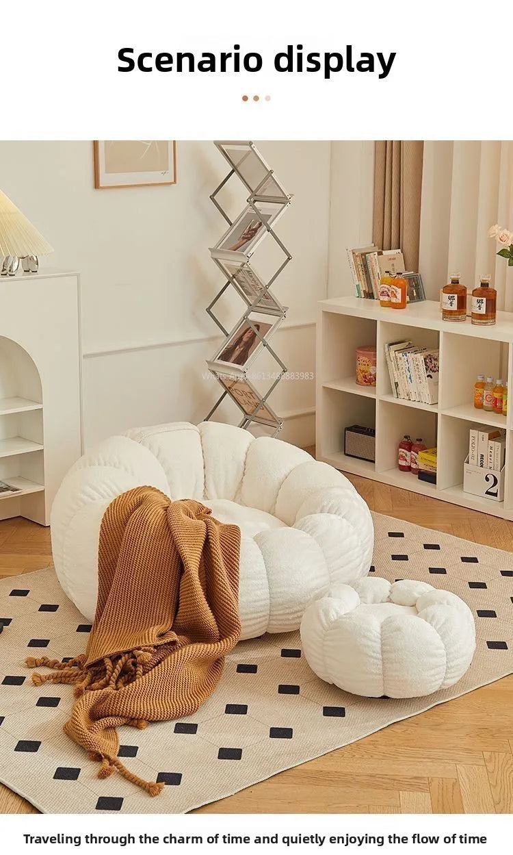 Removable Flannel Single Bean Bag Chair