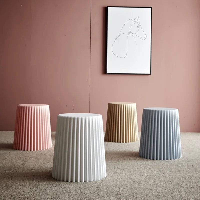 Adjustable Round Plastic Stool