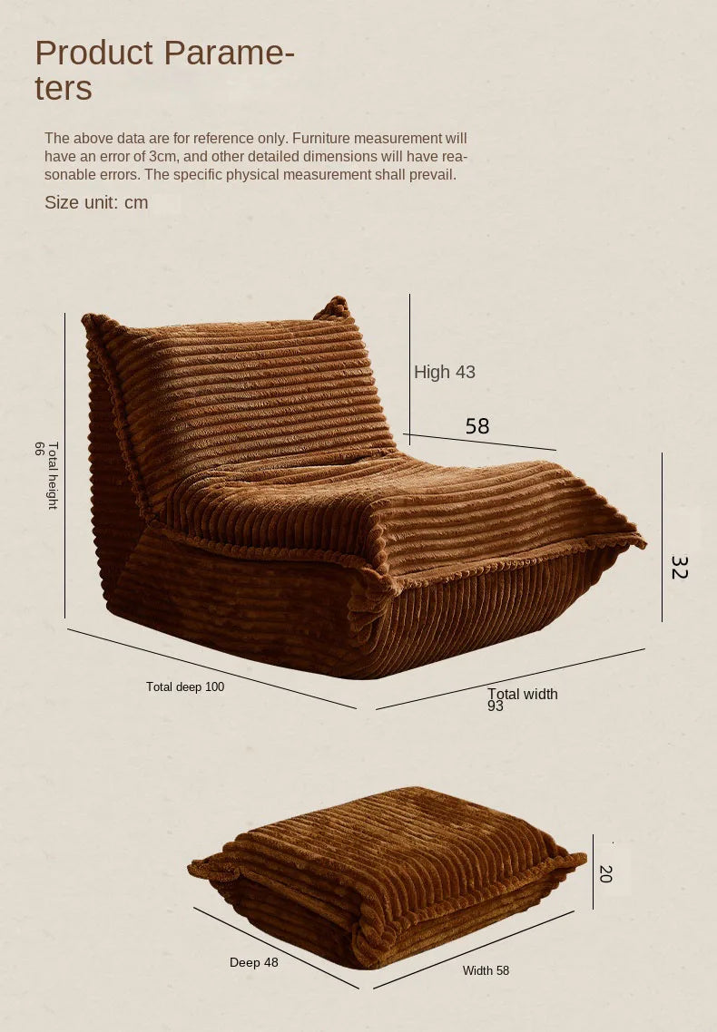 Caterpillar-Style Single Sofa Bed