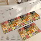 Retro Non-Slip Absorbent Kitchen Runner Mat