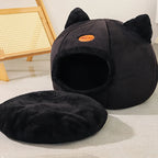 Removable Cushion Cozy Cat Cave Bed