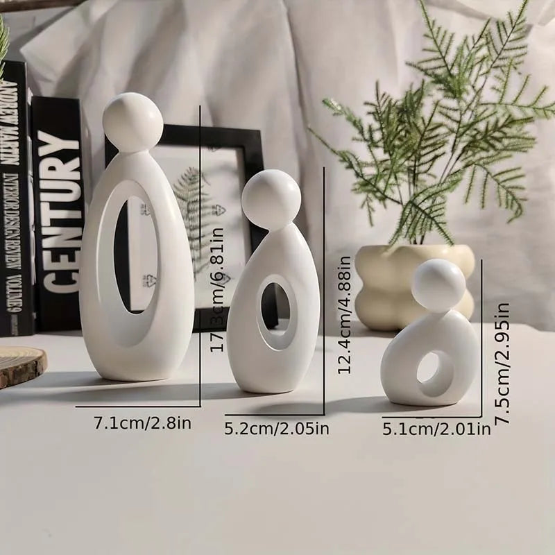 Modern Family Resin Sculpture