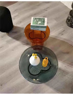 Round Glass Side Coffee Table