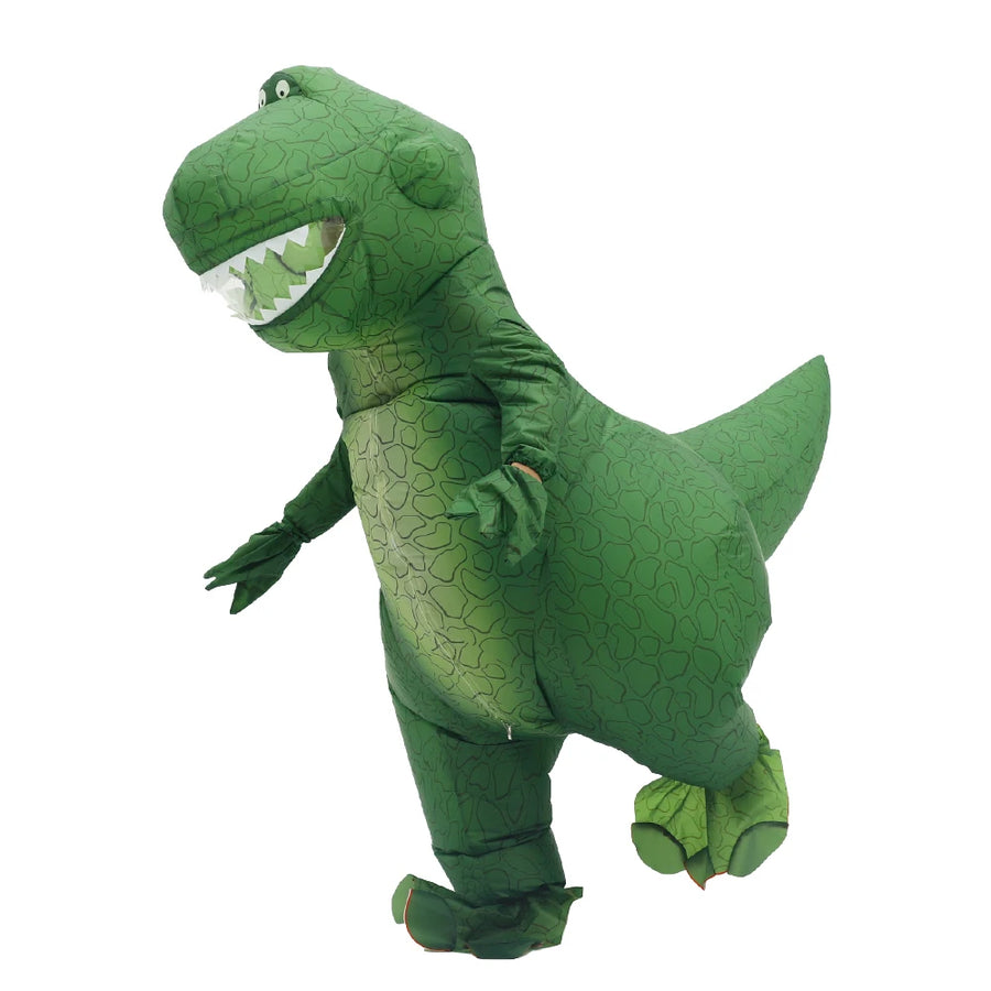 Adult Inflatable Green Dinosaur Costume