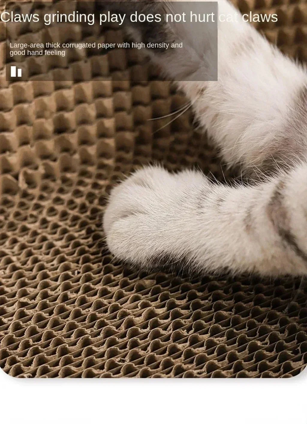 Oval Corrugated Cardboard Cat Scratcher Bed