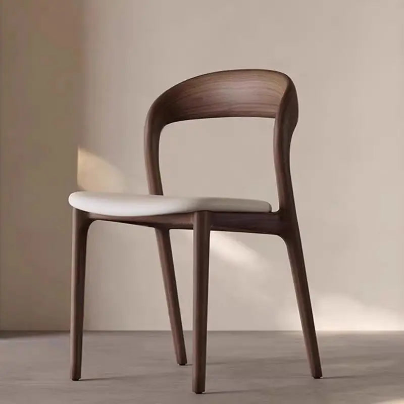Solid Wood Leather Dining Chair