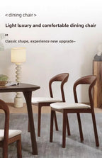 Solid Wood Leather Dining Chair