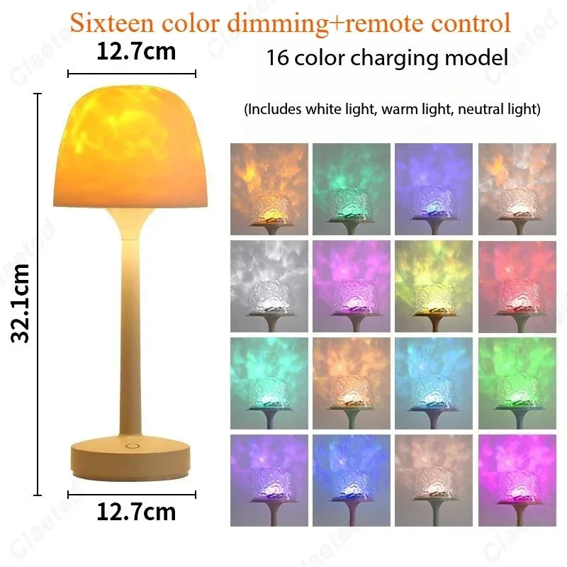 Water Ripple Mushroom Lamp