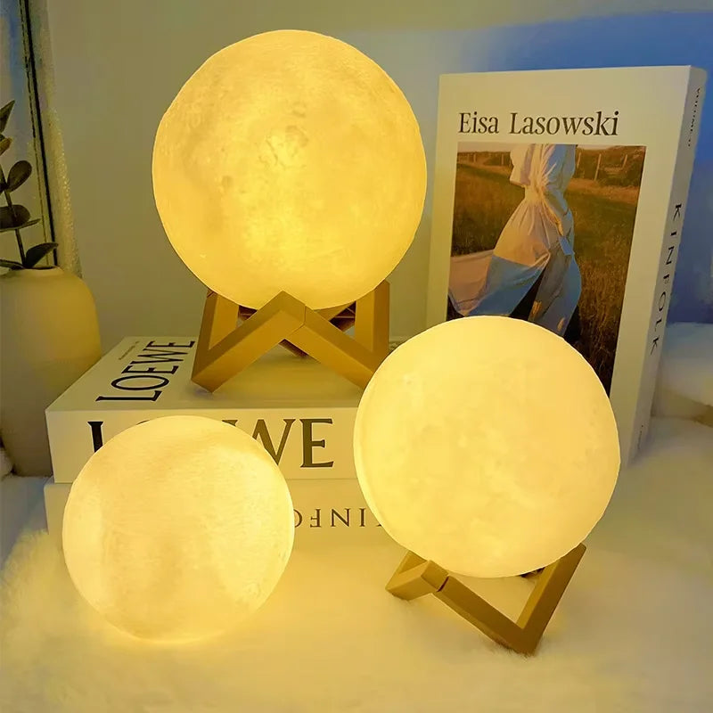 3D Moon Night Light