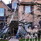 Giant Plush Halloween Spider Decoration