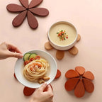 Foldable Christmas Tree Wooden Trivet Set