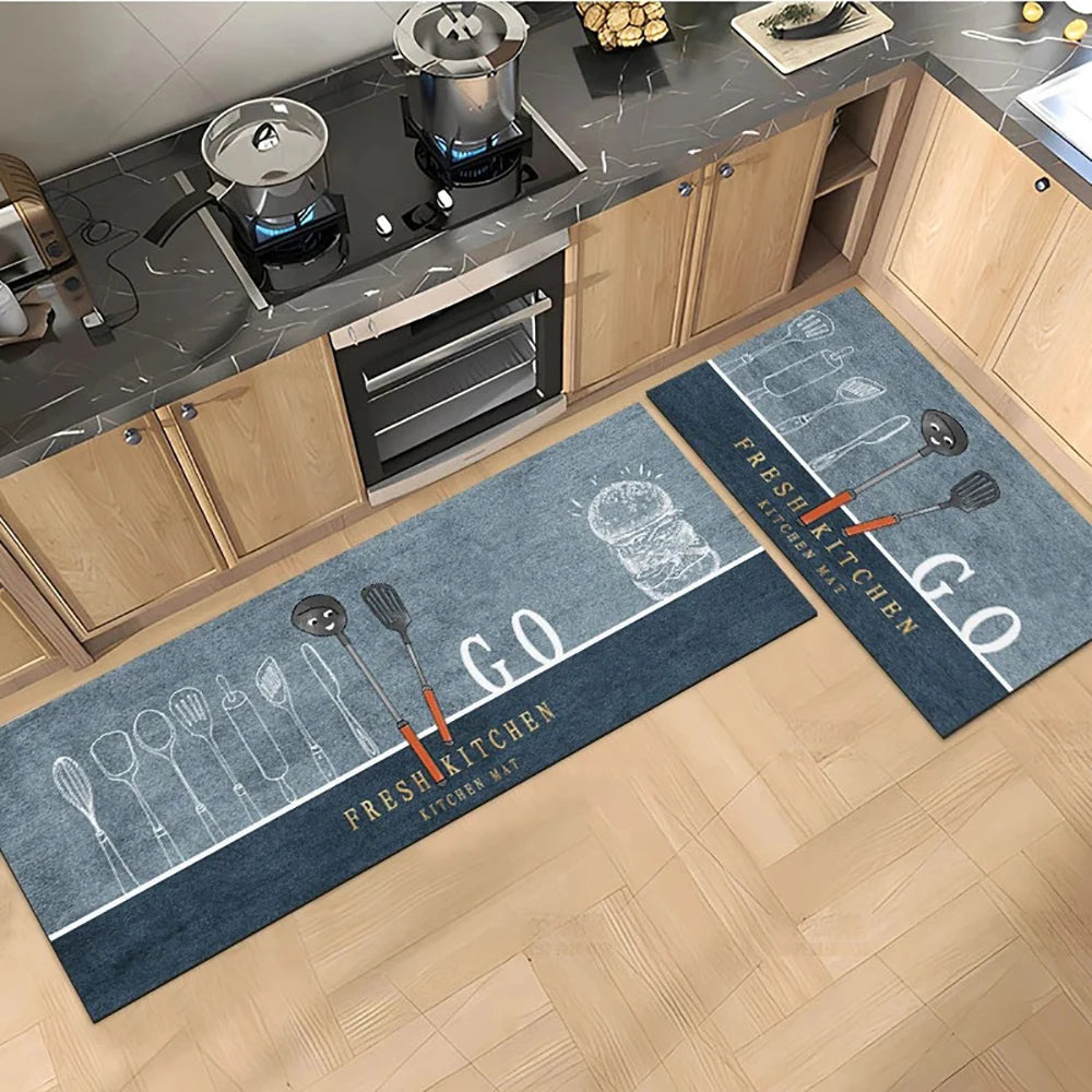 Absorbent Non-Slip Kitchen Runner Mat