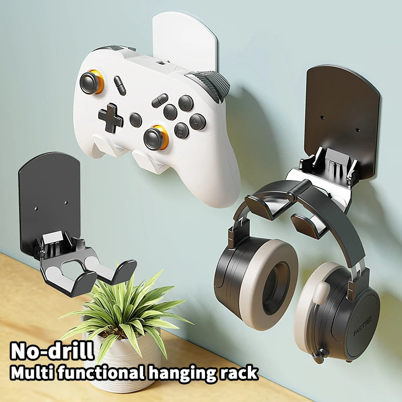 Adhesive Wall-Mount Headphone Hanger
